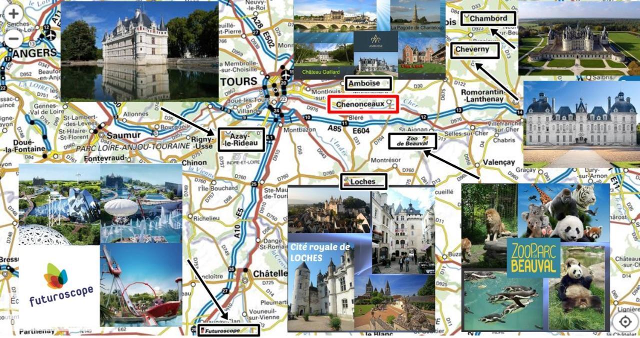 Bed and Breakfast Le Roi Coq Chenonceaux Exterior foto